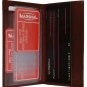 Standard Leather Checkbook Cover Men Women Slim Style Burgundy