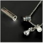 Pet Cremation Necklace Urn Keepsake Paw Print Charm Cat Dog