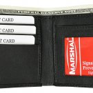Leather Bifold Wallet ID Credit Card Holder RFID Blocking Slim Style Black Leather Bifold Wallet ID Credit Card Holder RFID Blocking Slim Style Black