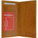 Standard Tan Leather Checkbook Cover Men Women Slim Style