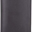 Brown Leather Standard Checkbook Cover Women Slim Style