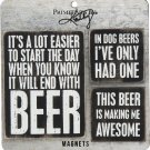 Primitives by Kathy Beer Themed Distressed Kitchen Refrigerator Fridge Magnets
