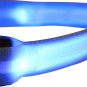 LED LIGHT DOG COLLAR BRIGHT LED LIGHT IS VISIBLE OVER 1000 FT-Blue Small size