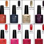 CND Shellac 6pcs (4 Colors +1 Base+1 TopCoat ) Soak Off UV Nail Polish Base Gels
