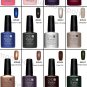 CND Shellac 6pcs (4 Colors +1 Base+1 TopCoat ) Soak Off UV Nail Polish Base Gels