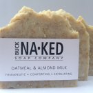 Oatmeal & Almond Milk Soap - All Natural Soap, Vegan Exfoliating Soap, Cold Process Soap, Unscented