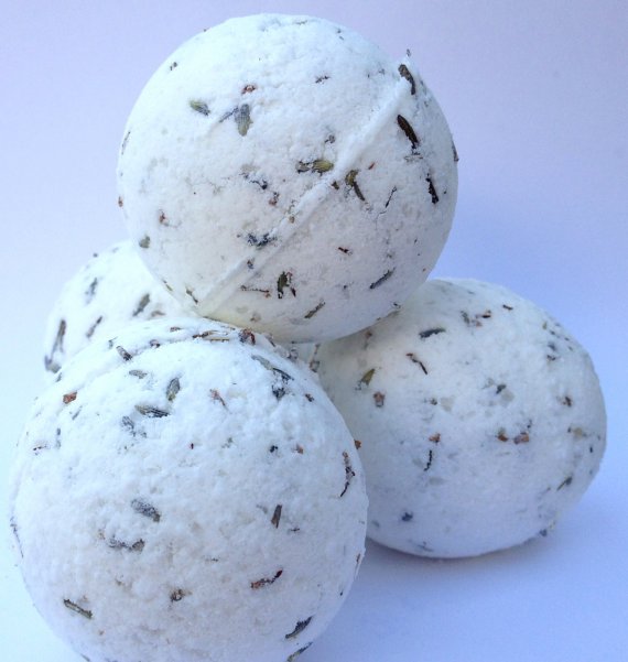 Natural Lavender & Rosemary Bath Bombs Natural Bath Bomb