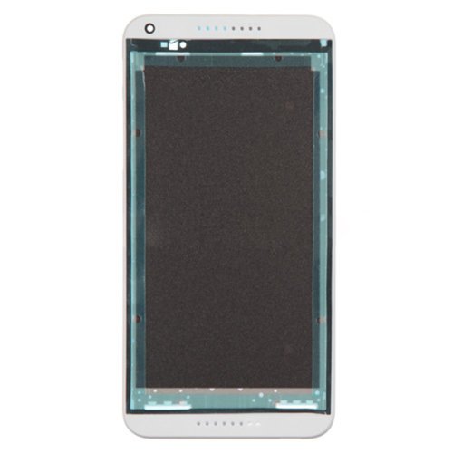 Front Housing LCD Frame Bezel Plate Replacement for HTC Desire 816(White)