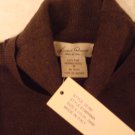 Small Brown Merino Wool Turtleneck Sweater NWT MSRP $99 Made in Italy
