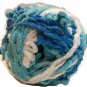 Lolli Loopy Chenille Yarn Icing 9989 Red Heart 3.5 ounces 80 yards Super Bulky 6 Blue Aqua White