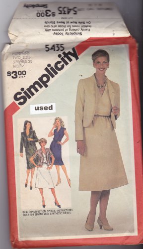 Simplicity 5435 pattern size 18, may be missing pieces