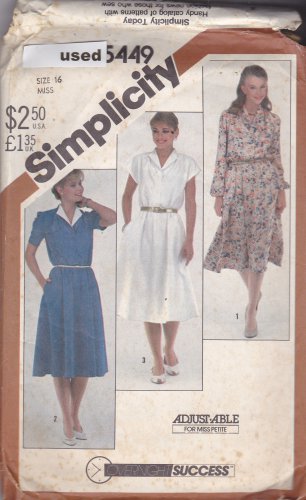 Simplicity 5449 size 16, may be missing pieces
