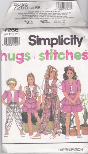 Simplicity 7266 Girls Size 7, may be missing pieces