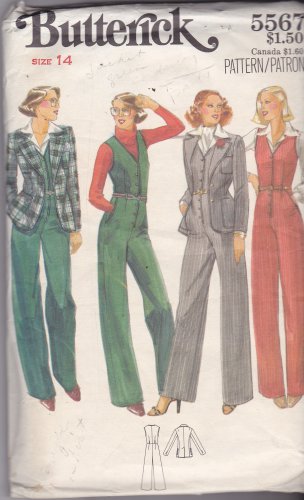 Butterick 5567 size 14, may be missing pieces, 50 cents plus shipping