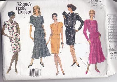Vogue 2715 size 16, may be missing pieces, 50 cents plus shipping