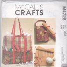 McCall's Crafts M4728 4728 Sewing Knitting Craft Organizer Bags Uncut FF