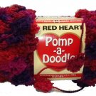 Pomp A Doodle Yarn Red Heart 3.5 ounces 54 yards GrapeBerry 9544 Super Bulky 6 Pom Pom Red Hot Pink