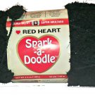 Spark A Doodle Yarn Red Heart 3.5 ounces 54 yards Black Night Light 9012 Super Bulky 6 Pom Pom
