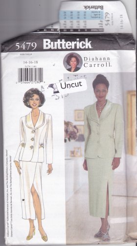 Butterick 5479 Pattern Uncut FF 14 16 18 Dressy Lined Jacket Skirt Diahann Carroll