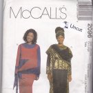 McCall 2096 Pattern Uncut FF Extra Large 20 22 Plus African Influenced Dress Top Pull On Skirt Hat