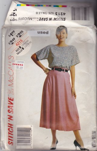 McCall's Stitch N Save 4215 size 14, may be missing pieces, 50 cents plus shipping