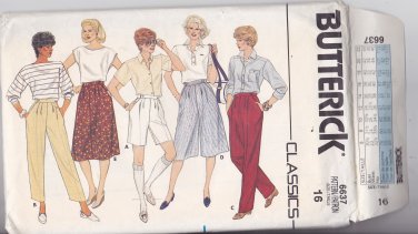 Butterick 6637 size 16, may be missing pieces, 50 cents plus shipping