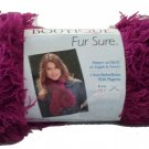 Fur Sure Yarn Magenta 9226 Art E776 Purple Pink Eyelash Yarn Super Bulky 6