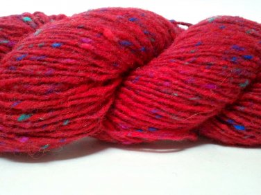 Tahki Windsor Tweeds Wool Yarn 3.5 oz. (100 g) Shade 937 Bright Red with Flecks