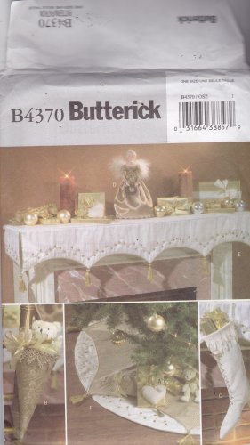 Butterick B4370 Crafts Pattern Uncut FF Victorian Christmas Decorations Holiday Decor