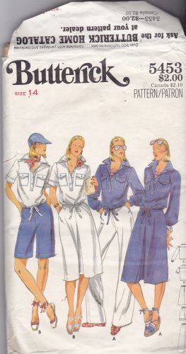 Butterick 5453 size 14, may be missing pieces, 50 cents plus shipping