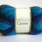 Northland Cavern Acrylic Wool Blend Yarn 3.5 oz Glacier Variegated Blue Navy Teal Super Bulky 6