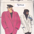Vogue 9140 Pattern 8 10 12 Uncut Loose Fit Unlined Jacket Dropped Shoulders Patch Pockets