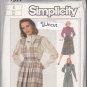 Simplicity 7597 Pattern 6 Bust 30.5 Uncut Jumper Detachable Bib Blouse Skirt