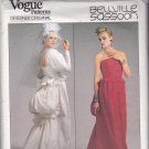 Vogue 1801 Pattern Uncut Size 8 Bust 31.5 Wedding or Formal Dress Bustle Bellville Sassoon Designer