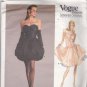 Vogue 1992 Pattern Uncut Size 8 Above Knee Strapless Party Dress Bellville Sassoon
