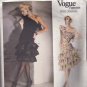 Vogue 1702 Pattern Cut Counted & Pressed Size 8 Bust 31.5 Ruffled One Shoulder Party Dress Givenchy