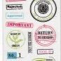 Sheet of 14 Colorbok Clear Stamp Stickers Scrapbooking 55815
