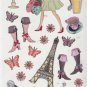 Limited Edition Colorbok Stickerdoodles Paris Fashion 39 Bling Foil Stickers