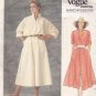 Vogue 1351 Pattern 8 Uncut Designer ADRI Shirtwaist Dress Loose Fit Modest