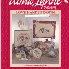 Love Handed Down Counted Cross Stitch Primitive Dolls Alma Lynne Designs leaflet