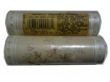 Borden Wallpaper Border WB928 Ivory Soft Textured Floral 5.5 in x 10m (10.8y)