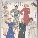 McCall's 2658 Pattern 14 Bust 36 Uncut Dress Bodice Tucks Short Long Gathered Sleeves