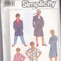 Simplicity 8327 Pattern Uncut Boys Large 12 Pajamas Pants Night Shirt Robe Sleepwear