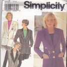 Simplicity 8036 Pattern 12 14 16 Uncut Classic Single Breasted Lined Blazer Jacket Notched Collar