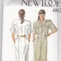 Simplicity New Look 6862 Pattern 8 10 12 14 16 18 Uncut Straight Dress Button Front