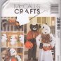 McCall's 2898 Pattern Halloween Fall Decor Ghost Black Cat Witch Feet