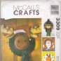 McCall's 3309 Pattern Halloween Thanksgiving Christmas Lighted Straw Hat Wreaths