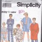 Simplicity 8794 Pattern Uncut Boys 7 8 10 Pajamas Robe Sleepwear Easy to Sew