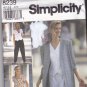 Simplicity 8239 Pattern 6 8 10 Uncut Pants Shorts Loose Fit Unlined Jacket Semi Fitted Top