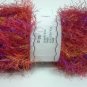 Fan-Pel Yarn 50 grams Bright Magenta Orange Eyelash Yarn